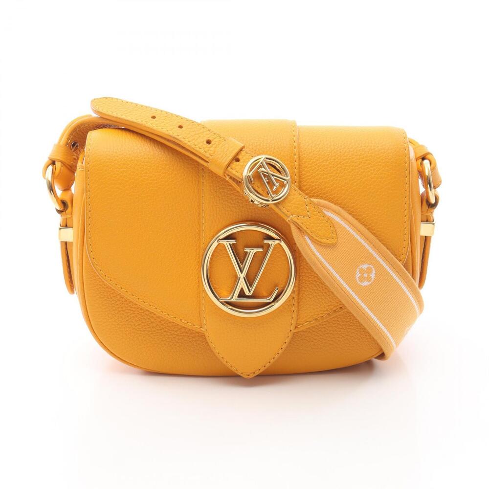 Louis Vuitton LV PONT Neuf Soft Shoulder Bag Leather Yellow